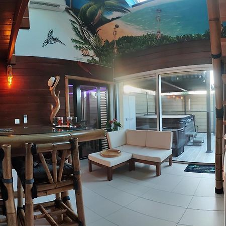 La Kaz Rhumantique Sauna And Spa Privatif La Riviere-Saint-Sauveur ภายนอก รูปภาพ