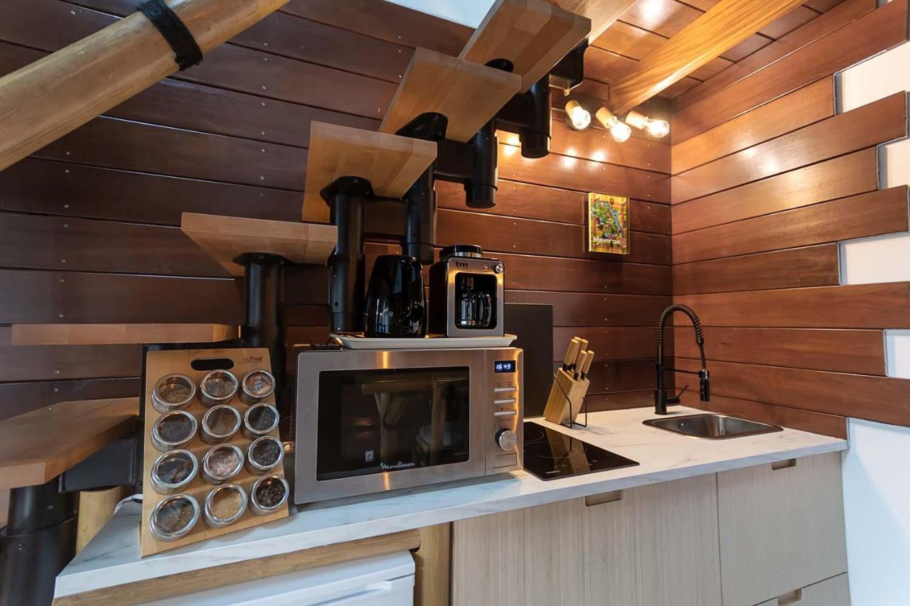 La Kaz Rhumantique Sauna And Spa Privatif La Riviere-Saint-Sauveur ภายนอก รูปภาพ